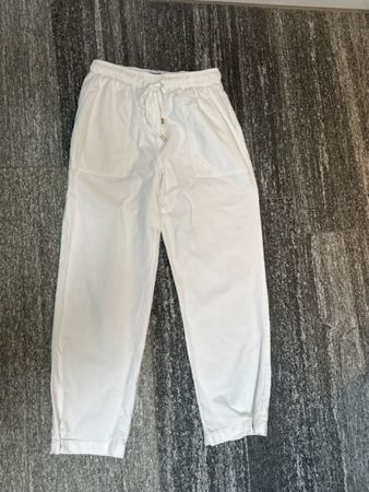 Summer Cotton Trousers White Size S