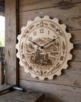 Bauernhof-Wanduhr aus Holz – Geschenk für Landwirte
