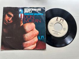 DON MCLEAN tolle American Pie part 7" Single 70's Kult Hit