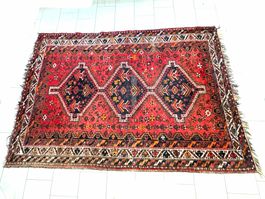 Echter Vintage Orientteppich SHIRAZ Unikat mit Zertifikat