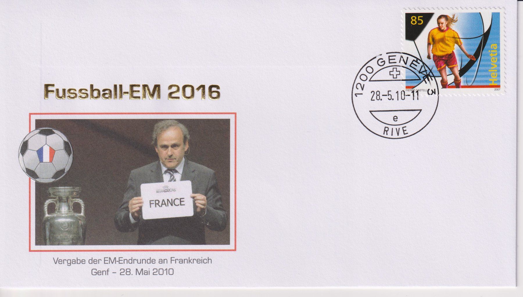 Alle Briefmarken: Fussball-EM 2016 – Gebraucht aus Bellach von qsearch 3