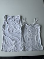 2 White Tank Tops: Zara Basic, Unterleibchen Set