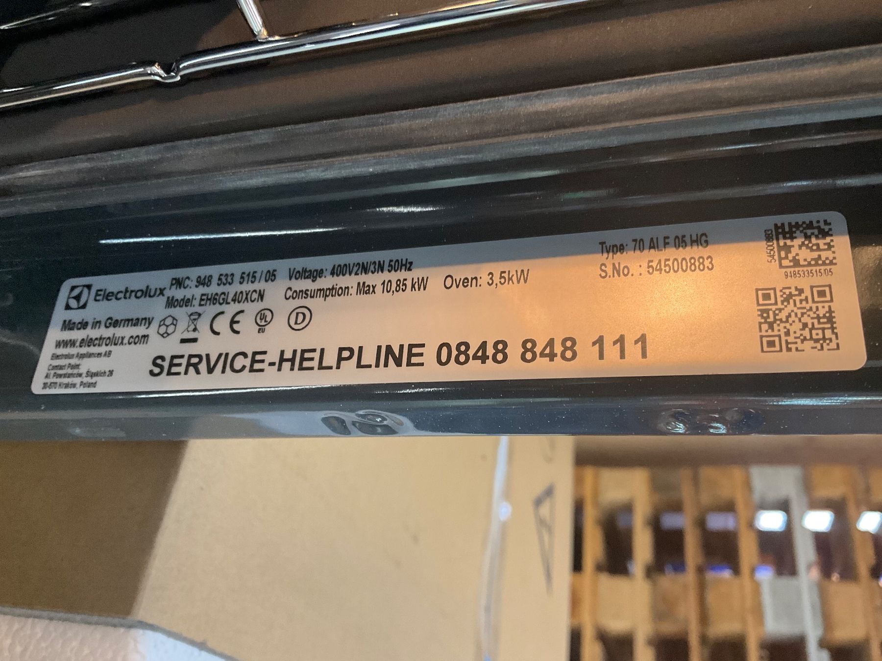 Electrolux Cucine: 040 Electrolux EH6GL40XCN Herd mit GK56CN Elektrokochfeld – Nuovo (secondo la descrizione) da Derendingen venduto da Meisterstuecke 8