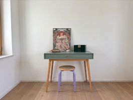 Bureau scandinave vert avec tiroir La Redoute