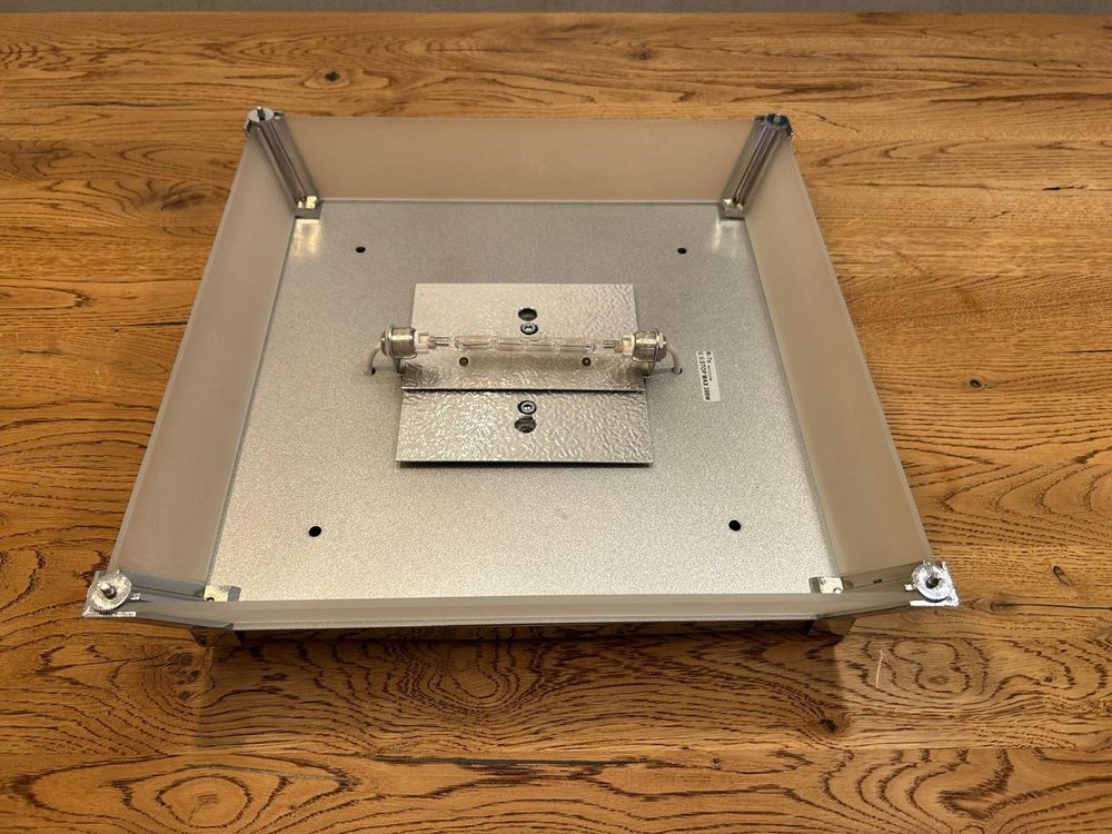Lustres & lampes de plafonds: Moderne LED Deckenlampe Chrom Glas matt quadratisch 40x40cm – D'occasion à Balzers par ste_v6vc 7