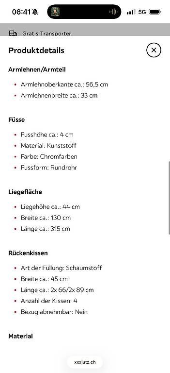 Divani: Grosses Cord-Sofa, beige, neuwertig – Usato da Würenlingen venduto da lagoe 2
