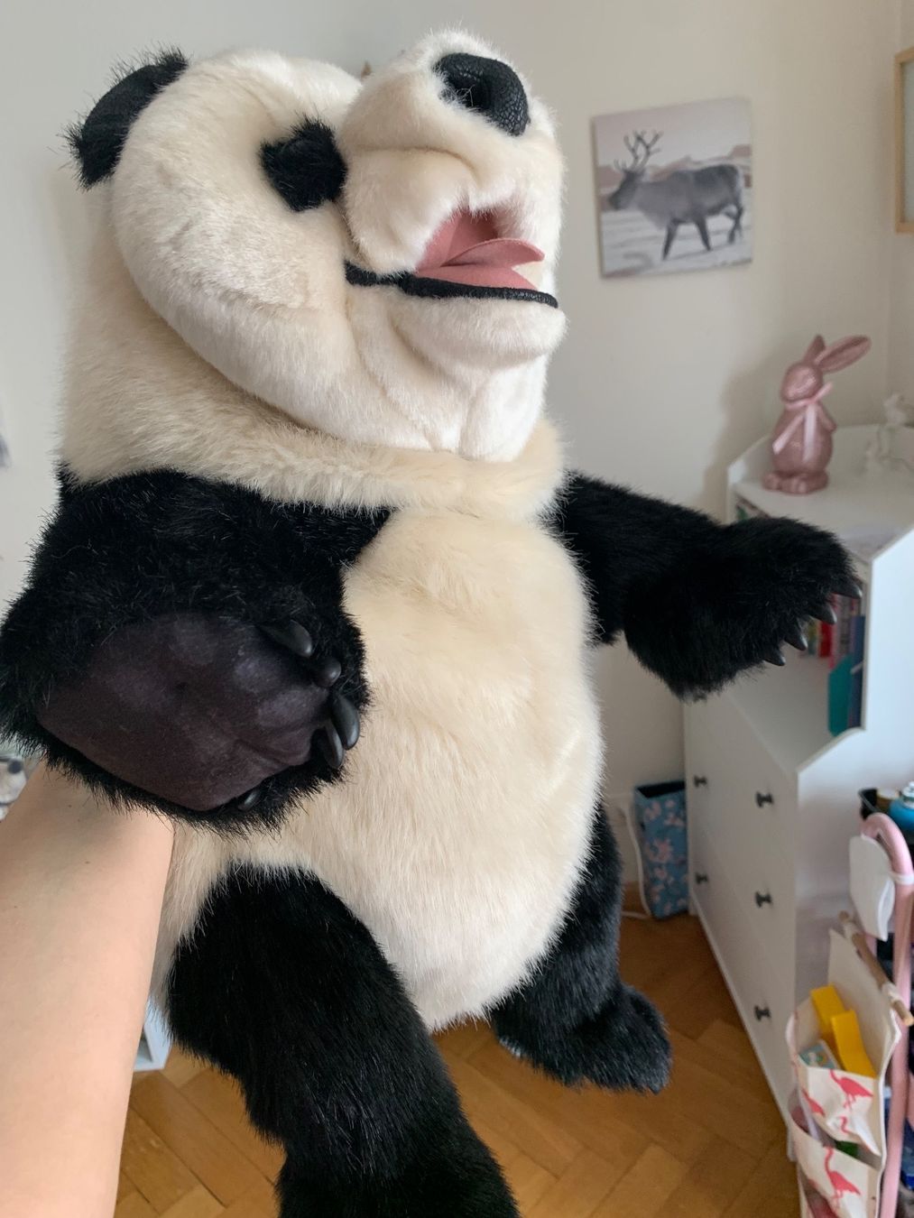 Puppen: Folkmanis Handpuppe Panda gross – Gebraucht aus basel von