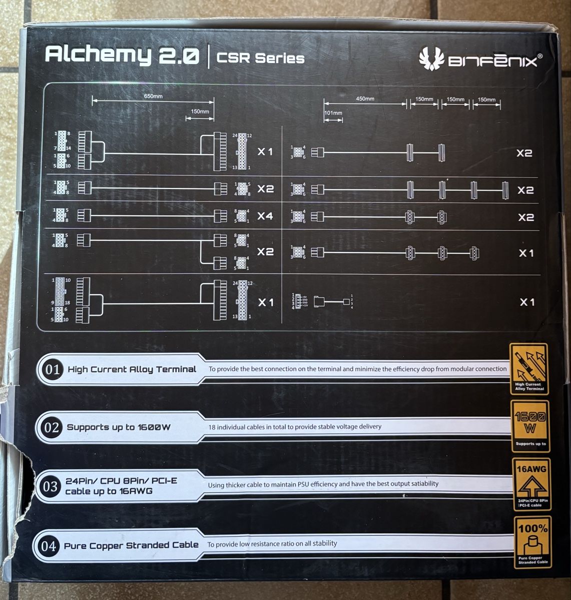 Cavi: Set câbles BitFenix Alchemy 2.0 CSR – Nuovo e nell'imballaggio originale da Tramelan venduto da crevette72 2