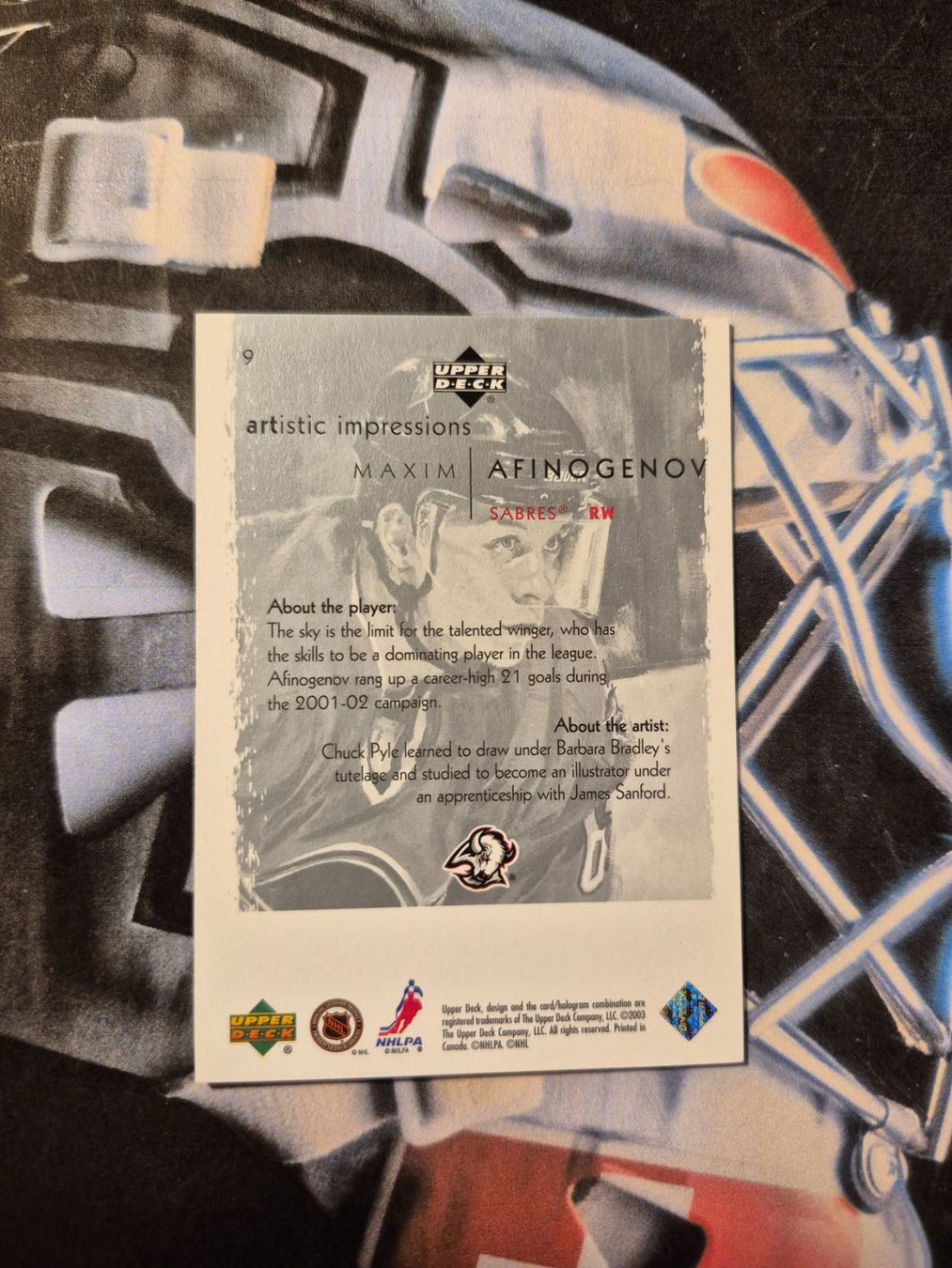 NHL Cartes à collectionner: NHL Maxim Afinogenov Buffalo Sabres – D'occasion à Treiten par Sauber73 1