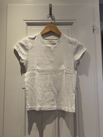 Madewell White Ribbed Tee XS - Excellent Condition!