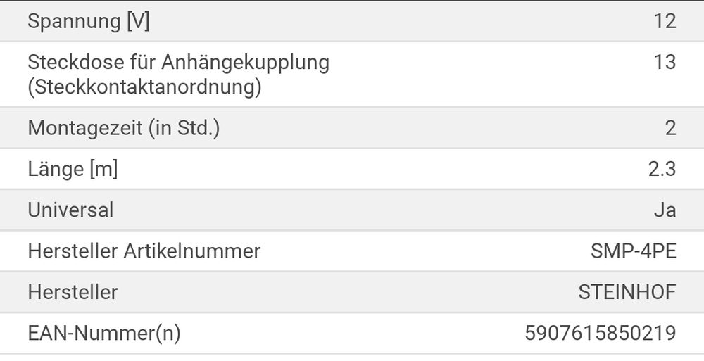 AHK Anhängerkupplung Abnehmbar Für VW Passat B6 - Mit 13-poligem E-Satz