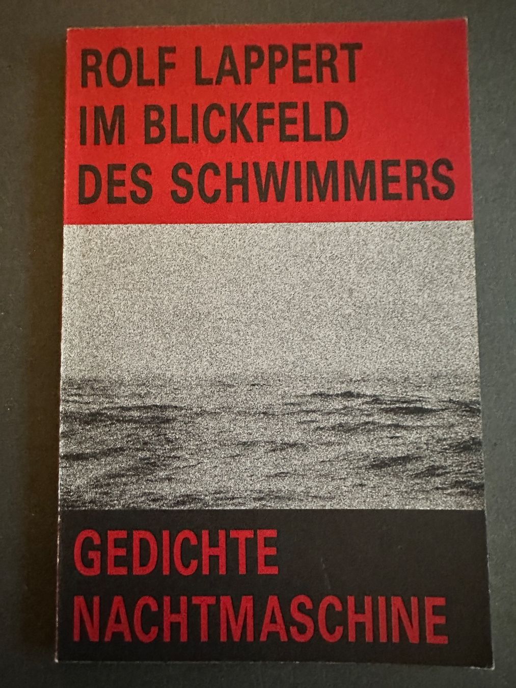 Bücher: Rolf Lappert: Im Blickfeld des Schwimmers – Gebraucht aus Zürich von allp