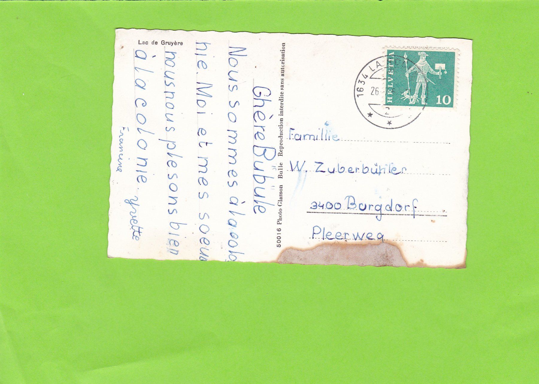 Cartes postales: Lac de Gruyère – D'occasion à St. Peterzell par neckertal 1