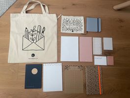 feines Notizbücher und Papier, Taschen