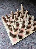 Schachspiel aus Speckstein
