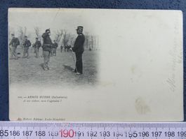 ARMEE SUISSE A VOS ORDRES, MON CAPITAINW INFANTERIE 1900 DEF