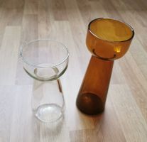 2 Glasvasen für Hyazinthen
