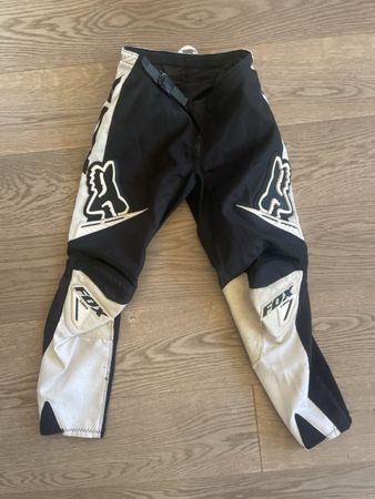 Fox Motocross Hose 180, Grösse 10/26, Schwarz/Weiss