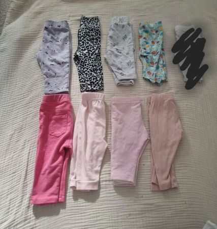 Baby Leggings Set Grösse 62 und 68 gebraucht gut erhalten
