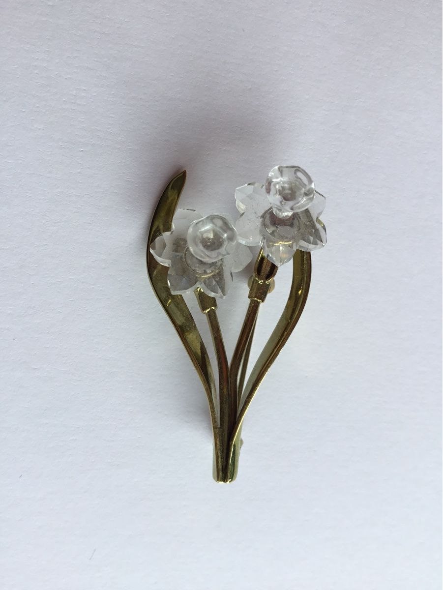 Swarovski Spille & Fermagli: Frühe Swarovski Brosche Narzisse – Usato da St. Gallen venduto da chamilla 3
