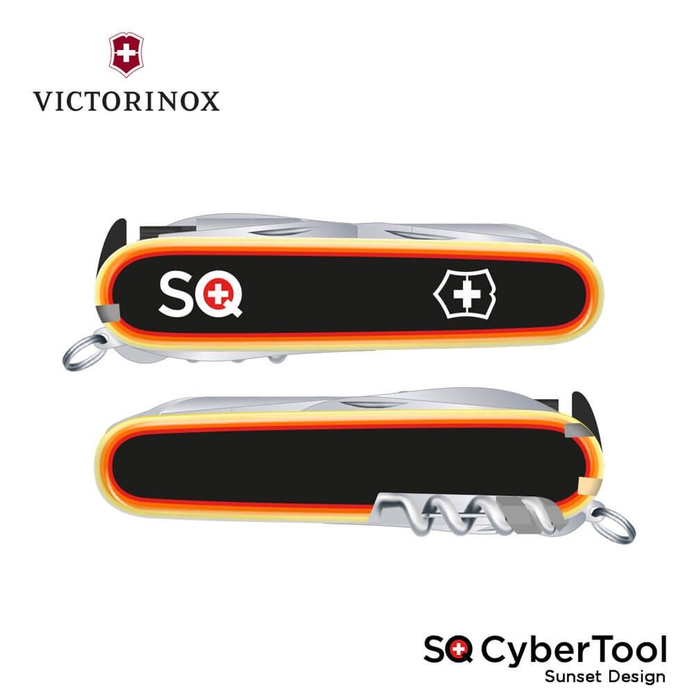 Victorinox Taschenmesser: Victorinox SQ Cybertool Sunset Design – Neu und originalverpackt aus Agno von  8