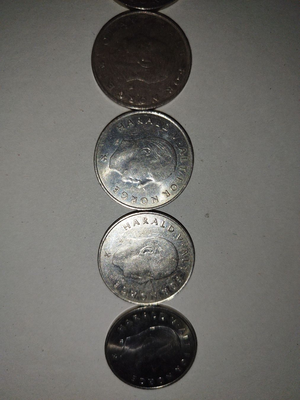 Tutti le monete: 5x Norwegen 1 Krone Münzen – Usato da Walkringen venduto da ani_6bgd 5