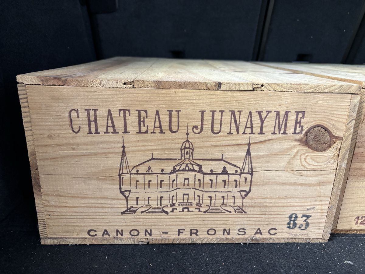 Vino: Chateau Junayme, Canon Fronsac 1983 – Nuovo e nell'imballaggio originale da Kerns venduto da lam_s9yn