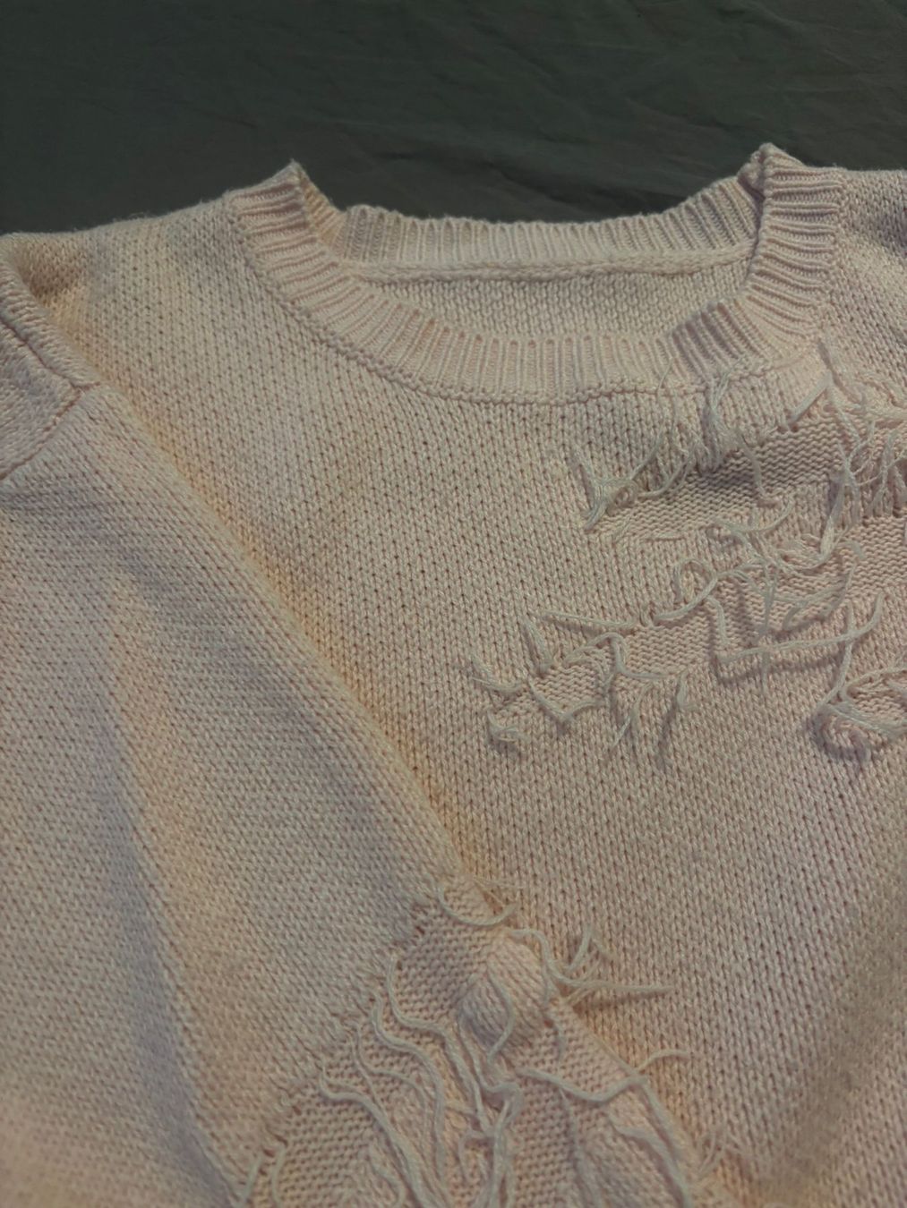 Maglioni & Felpe: Rosa Strickpullover mit Destroyed-Look, Grösse M – Usato da Zürich venduto da melibeli18 2