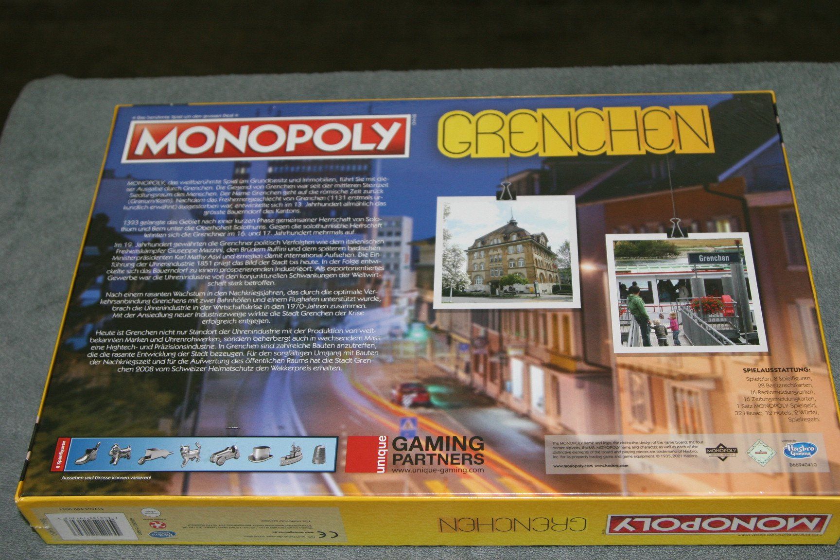 Hasbro Giochi: Original Monopoly von Hasbro "Grenchen" Sonderausgabe - neu – Nuovo e nell'imballaggio originale da Büren an der Aare venduto da Sabinem71 1