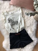 Mädchen Set Zebra Gr. 128, Shorts mit Schleife *NEU