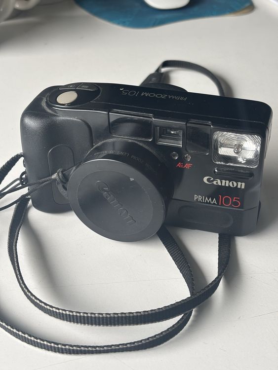 Appareil Photo Canon Prima Zoom 105 - Compact 35mm Avec Notice, Occasion Bon état
