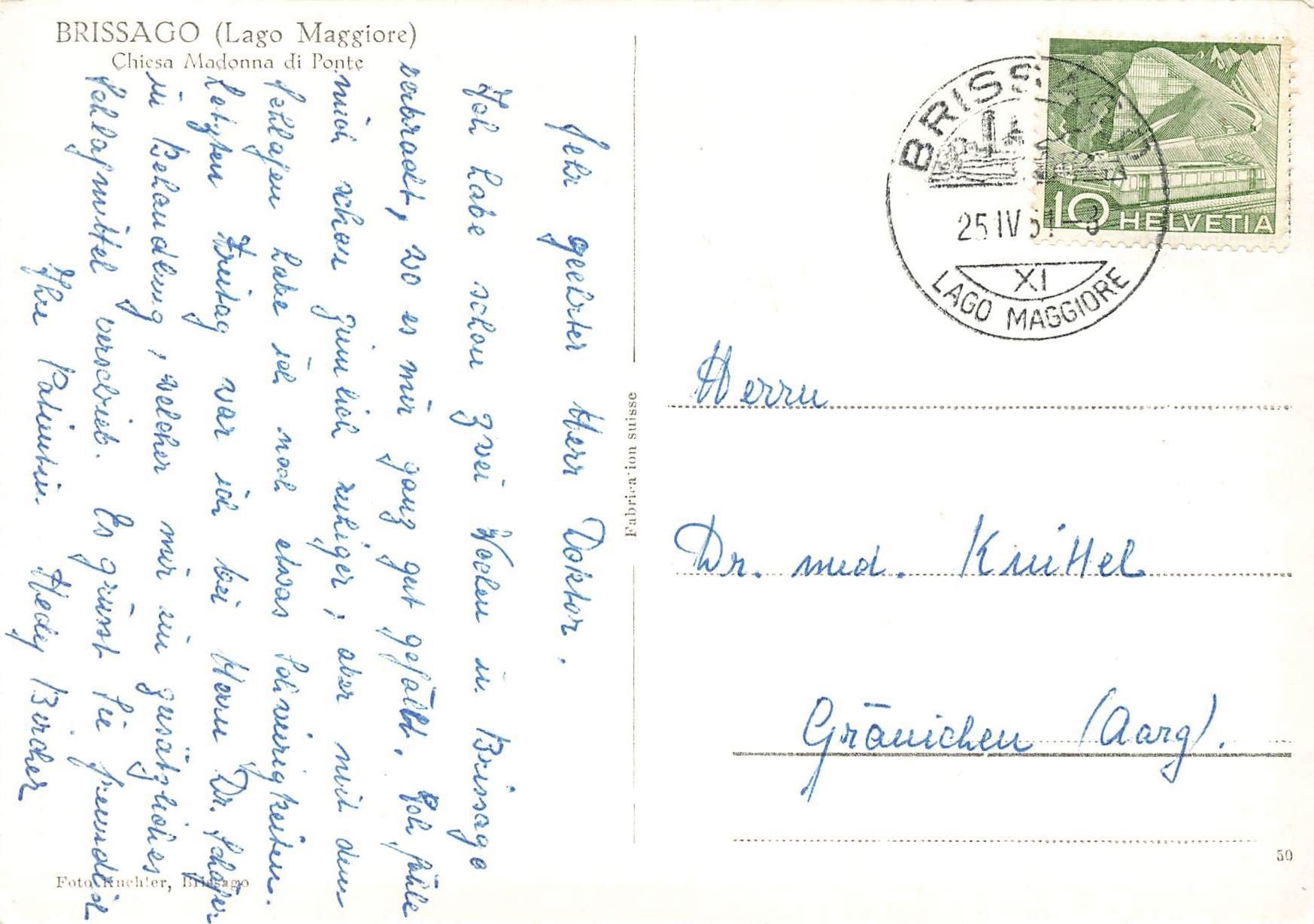 Cartoline postali: Brissago – Usato da Biasca venduto da Blenio71 1