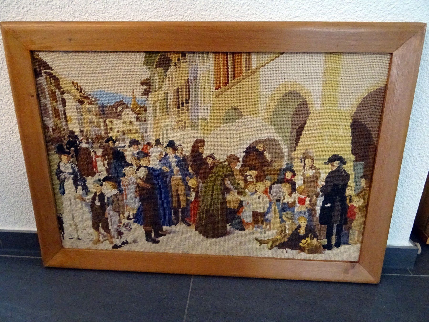 Foto & Immagini: Stoffbild "Strassenszene" – Usato da Obfelden venduto da Borschtsch