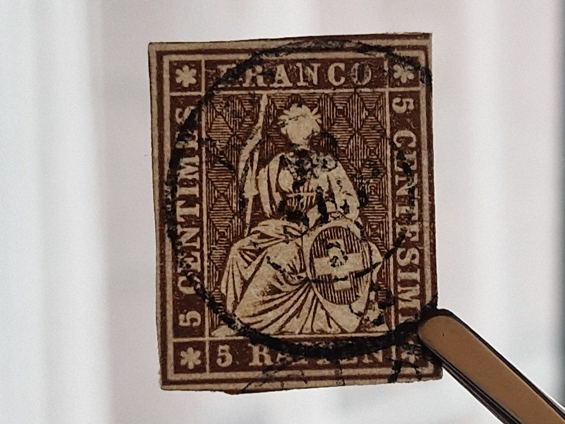 Tous les timbres: Strubel 22D, breite Ränder, ab 1.- – D'occasion à Burgdorf par Glossy01 5