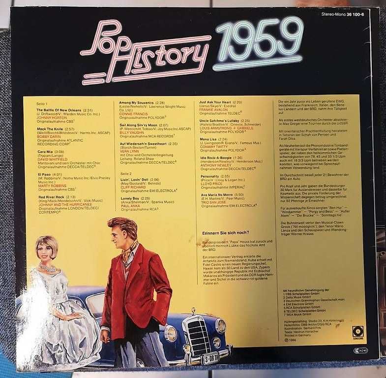 Dischi in vinile: 26 LP's POP HISTORY Collection – Usato da Teufen ZH venduto da Frey2 1