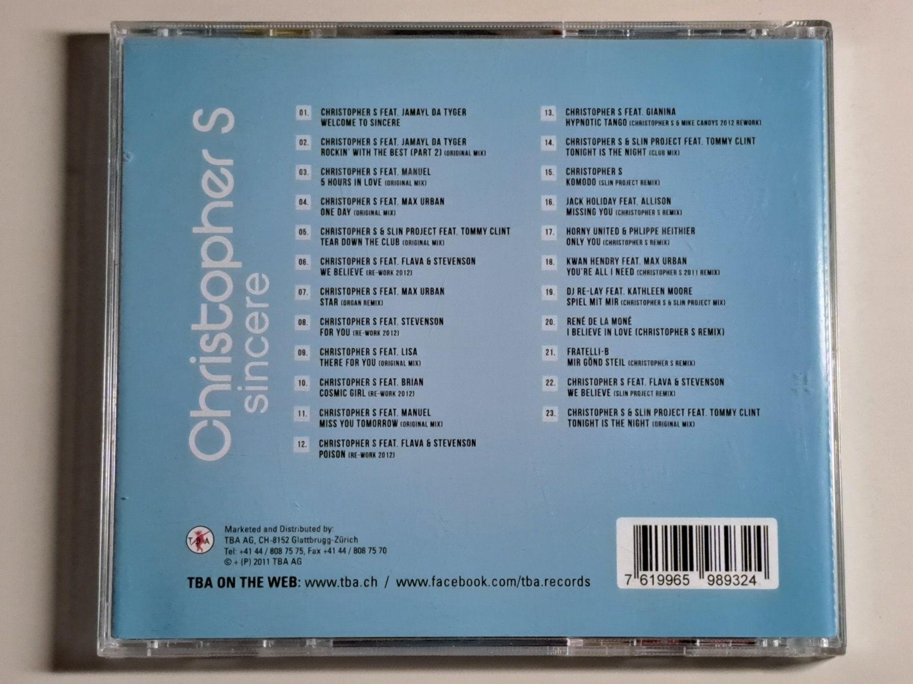 CD: CHRISTOPHER S - sincere – Usato da Wichtrach venduto da LuckyLuke69 1