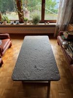 Klassischer Vintage Schiefer-Couchtisch (140x70 cm) – Mid-Ce