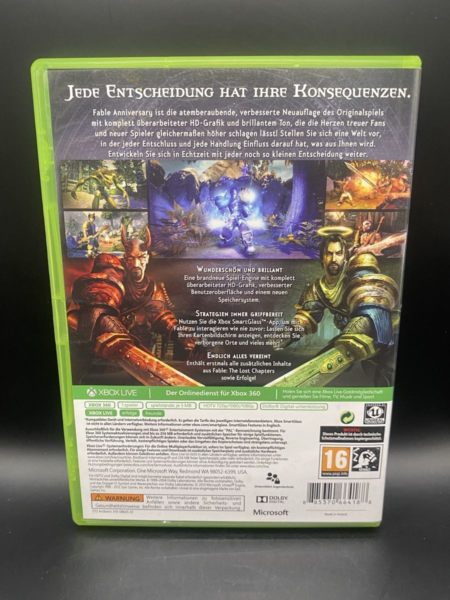Giochi: Xbox 360 Fable Anniversary PAL Deutsch – Usato da Kirchberg BE venduto da swiss_slab 1