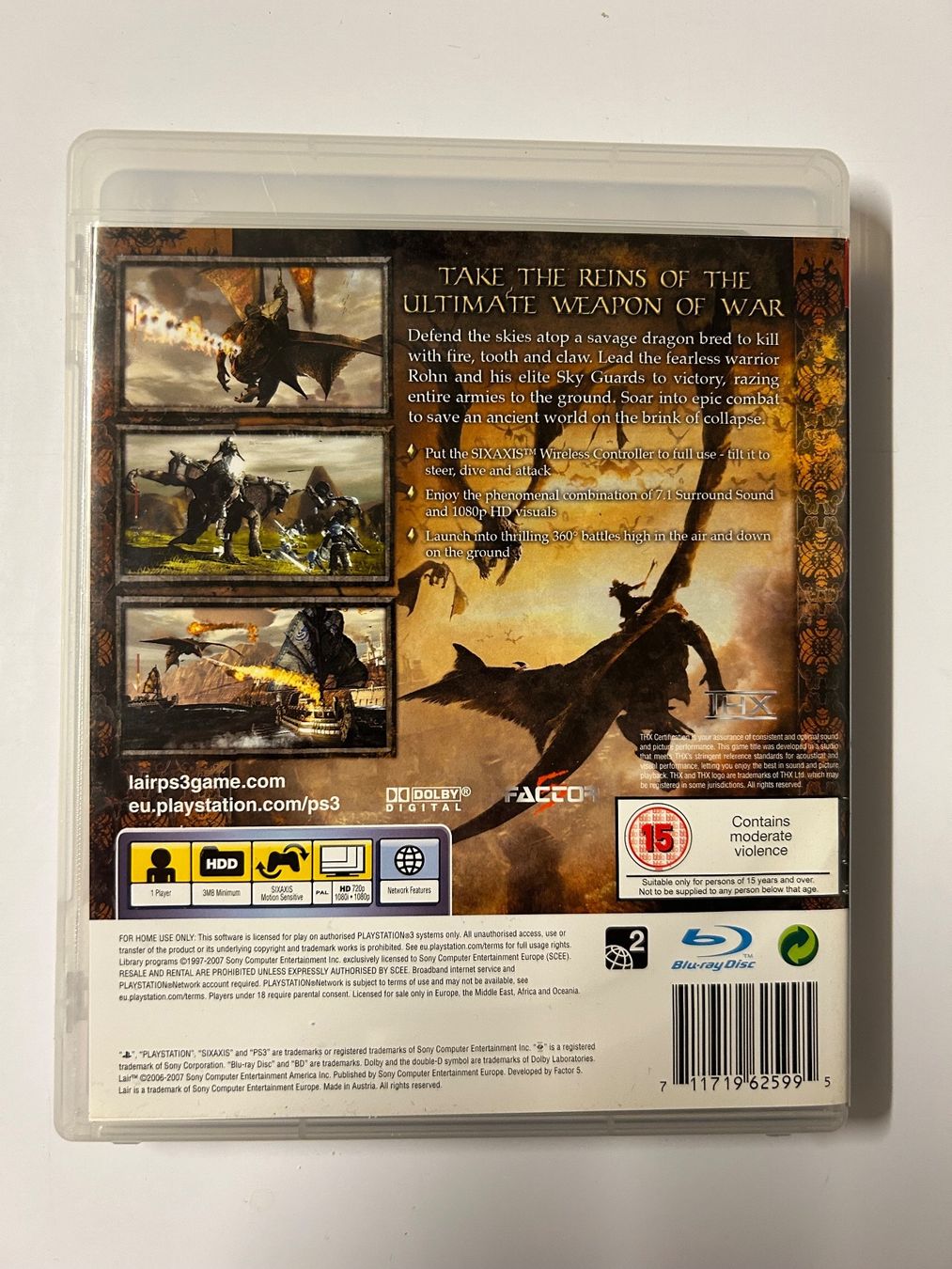 Sony Spiele: Lair UK Version (Englisch) PS3 – Gebraucht aus Wangen an der Aare von SG94 1