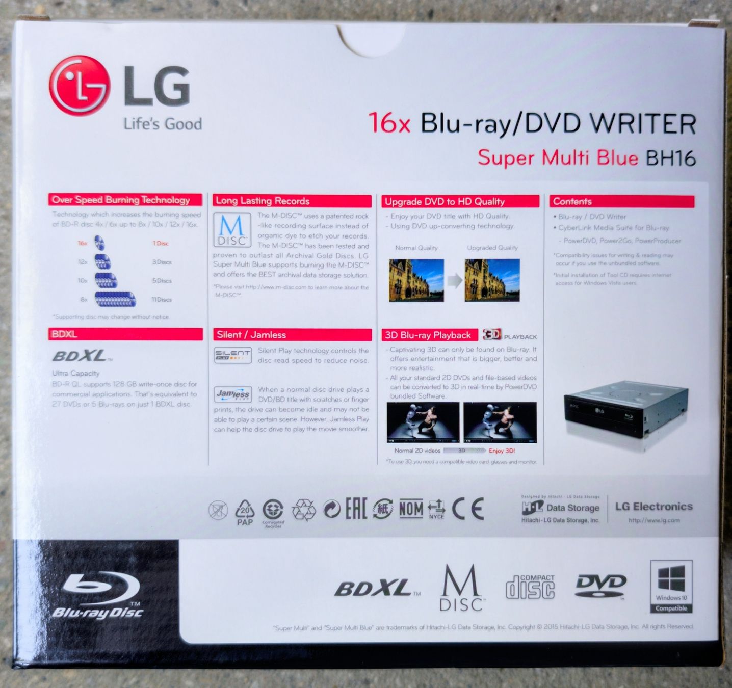 LG Registratori: LG BH16NS40 Blu-ray DVD Writer – Usato da Zürich venduto da hanso-foundation 1