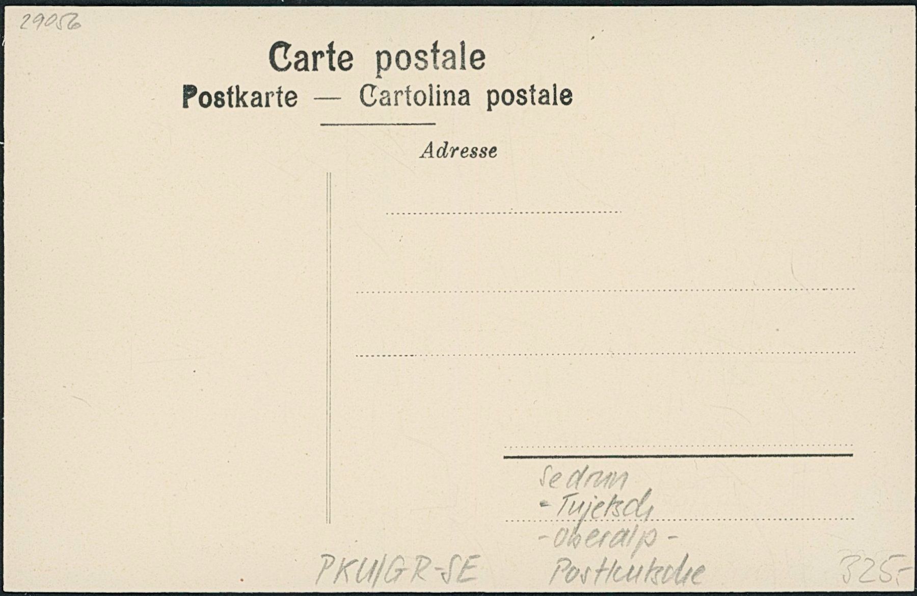 Cartes postales: GR Sedrun - Oberalp Postkutsche - Tujetsch – Neuf (Voir description) à Schindellegi par leecollect 1