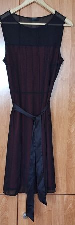 Esprit Kleid, schwarz/rot, Grösse 42, festlich!