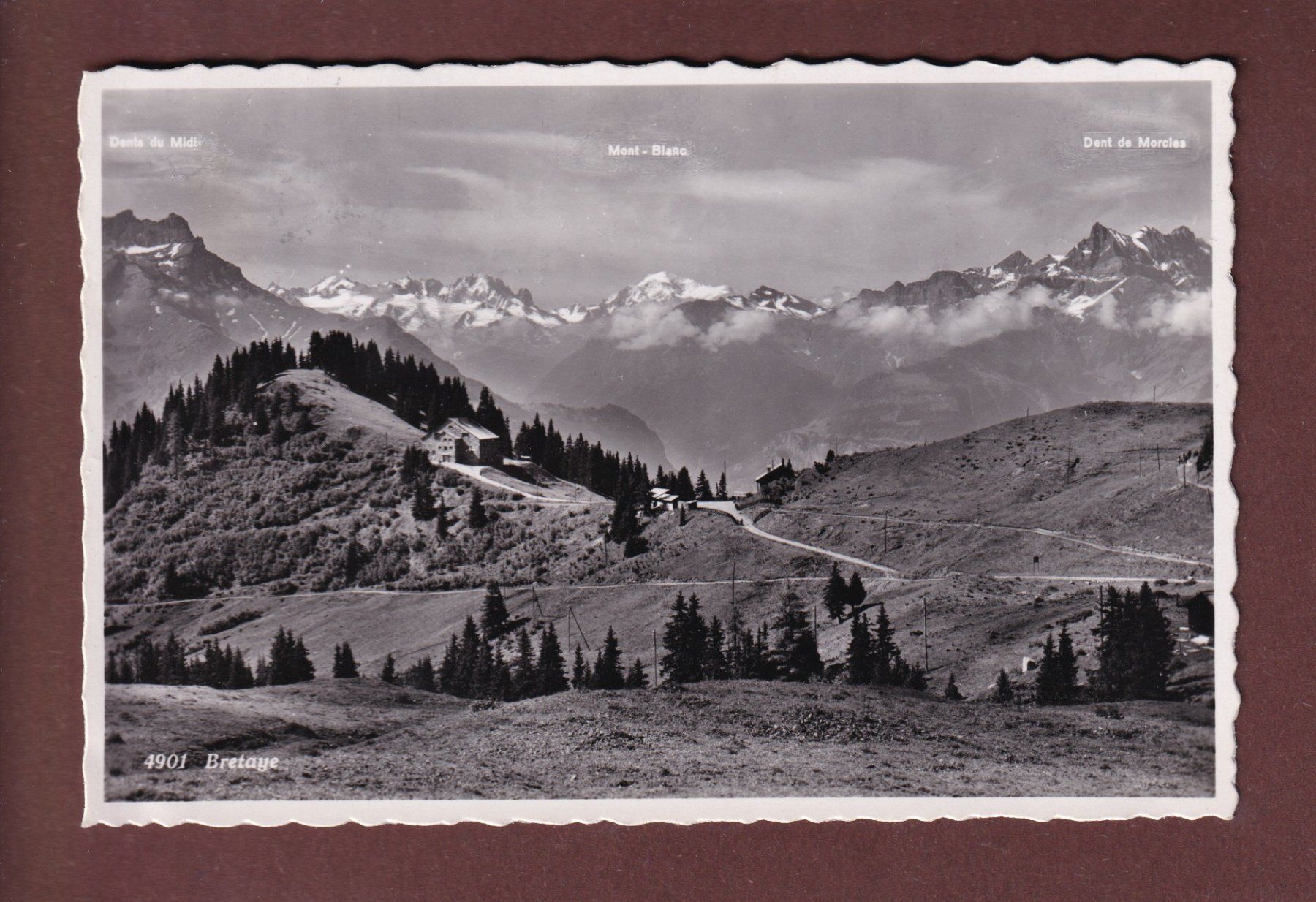 Ansichtskarten: BRETAYE - 1948 – Gebraucht aus Pully von nicecards-shop