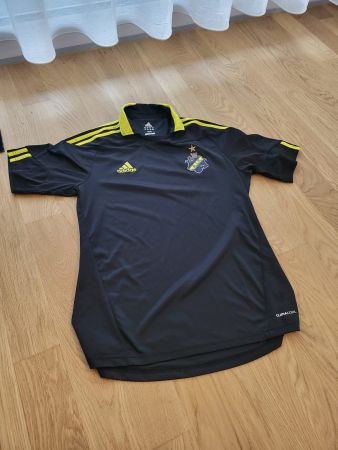 Adidas Shirt AIK Innebandy Grösse M schwarz-gelb Unihockey