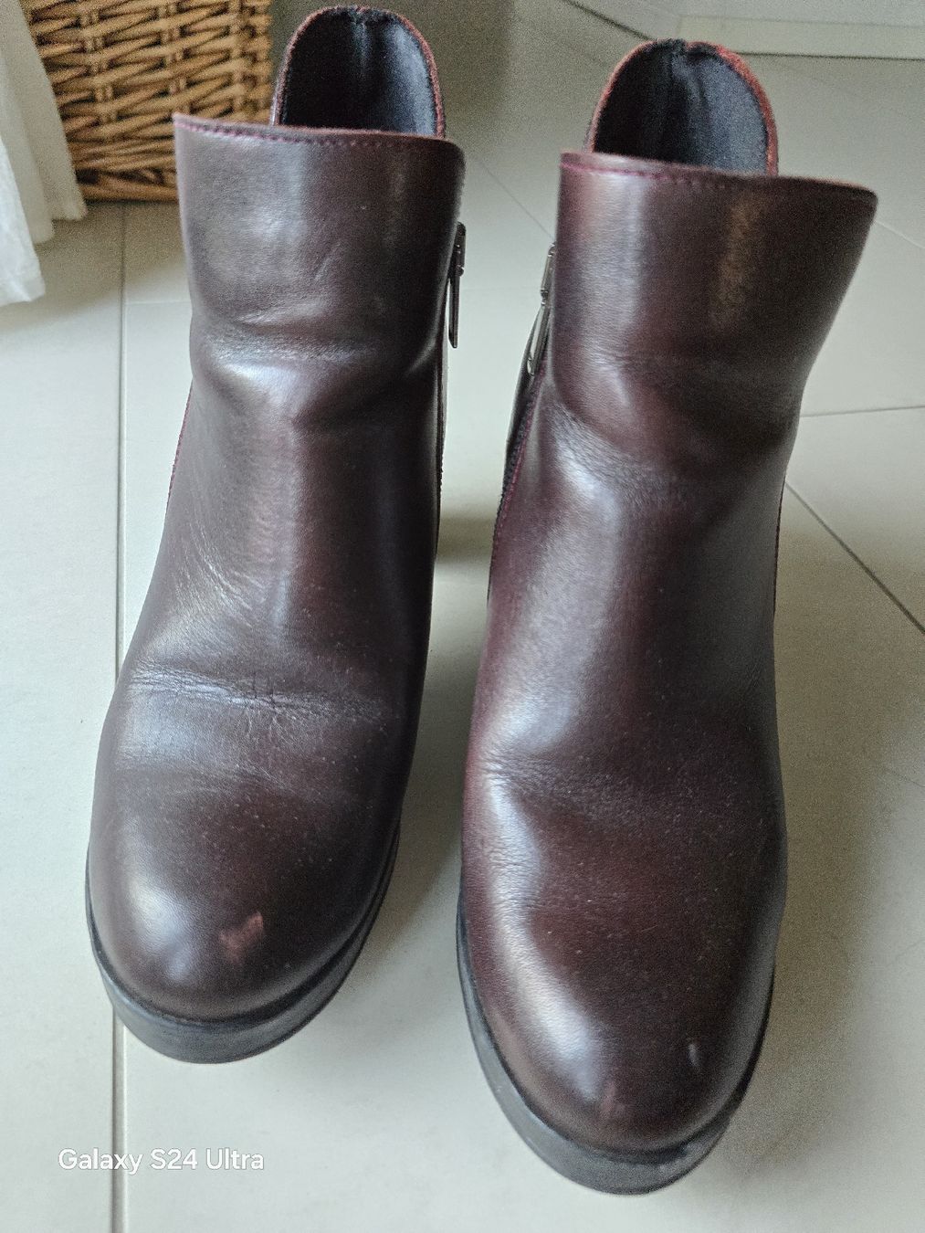 Scarpe da donna: Lederstiefeletten Gr.38 Blockabsatz – Usato da Kloten venduto da Salentina64 2