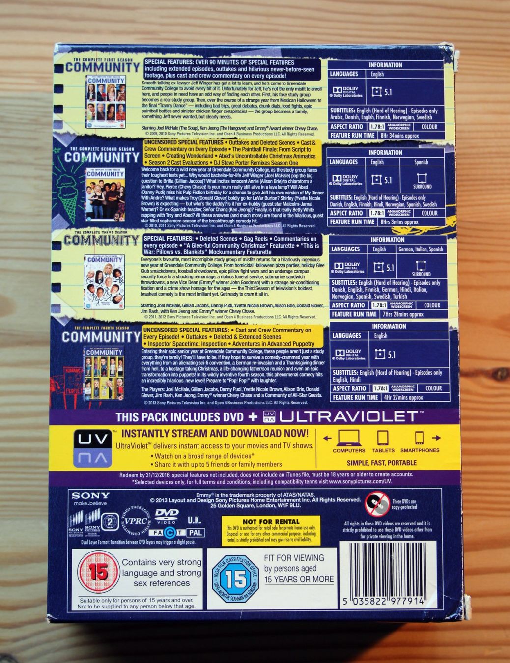 Tutti i DVDs: Community Seasons 1-4 UK-Version – Usato da Münchenbuchsee venduto da Chaoo 1