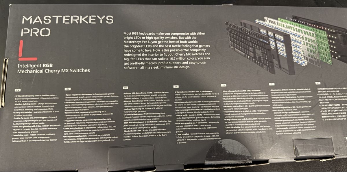 Tastiere: Gaming Tastatur Cooler Master Masterkeys Pro L - Cherry Red – Usato da St. Gallen venduto da xl3olt 2