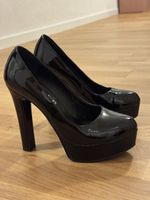 Max Pumps schwarz Lackleder mit Plateau guter Zustand