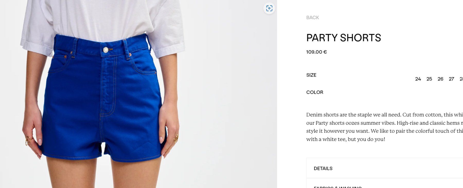Bellerose Pantaloni: Bellerose blue shorts, size 24 – Nuovo (secondo la descrizione) da Kilchberg ZH venduto da ben_pc68