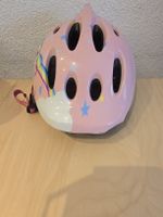 Casque vélo fille LAZER rose 49-56cm, bon état